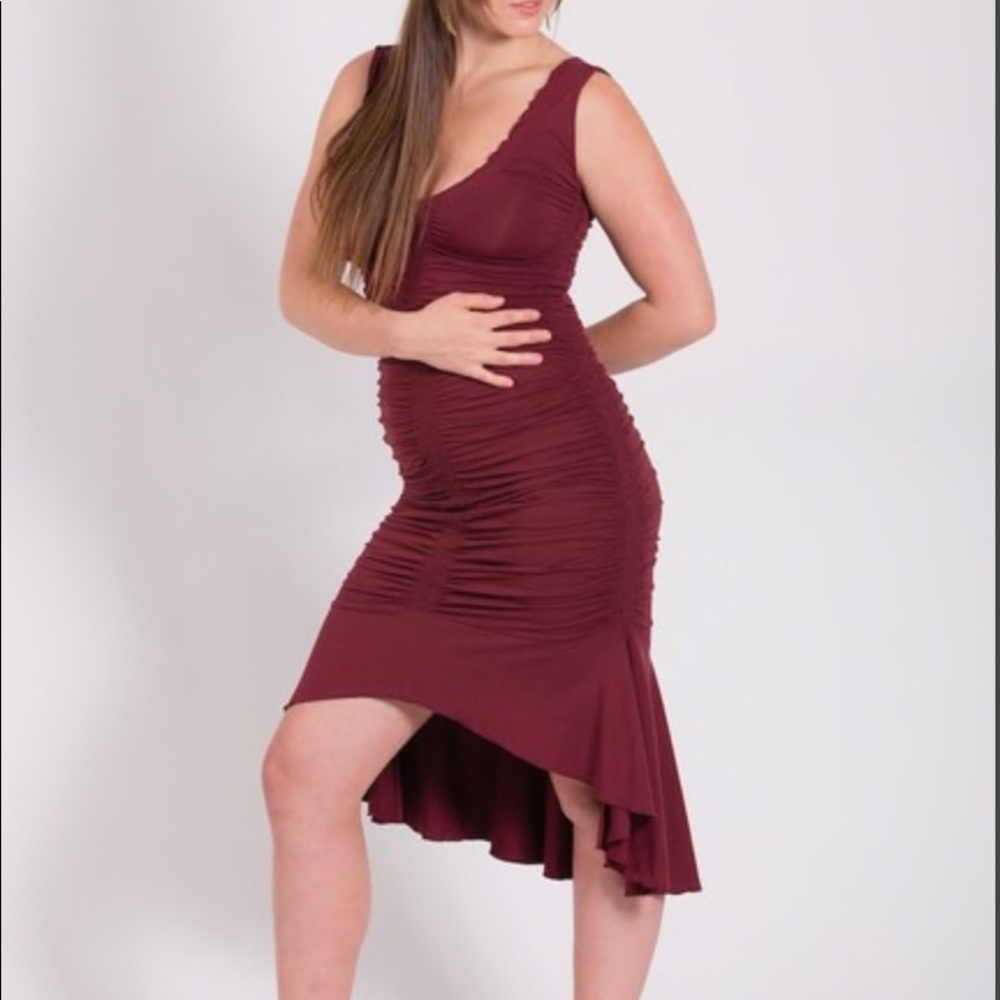 Leom Designs Burgundy Hati Hati Dress XS